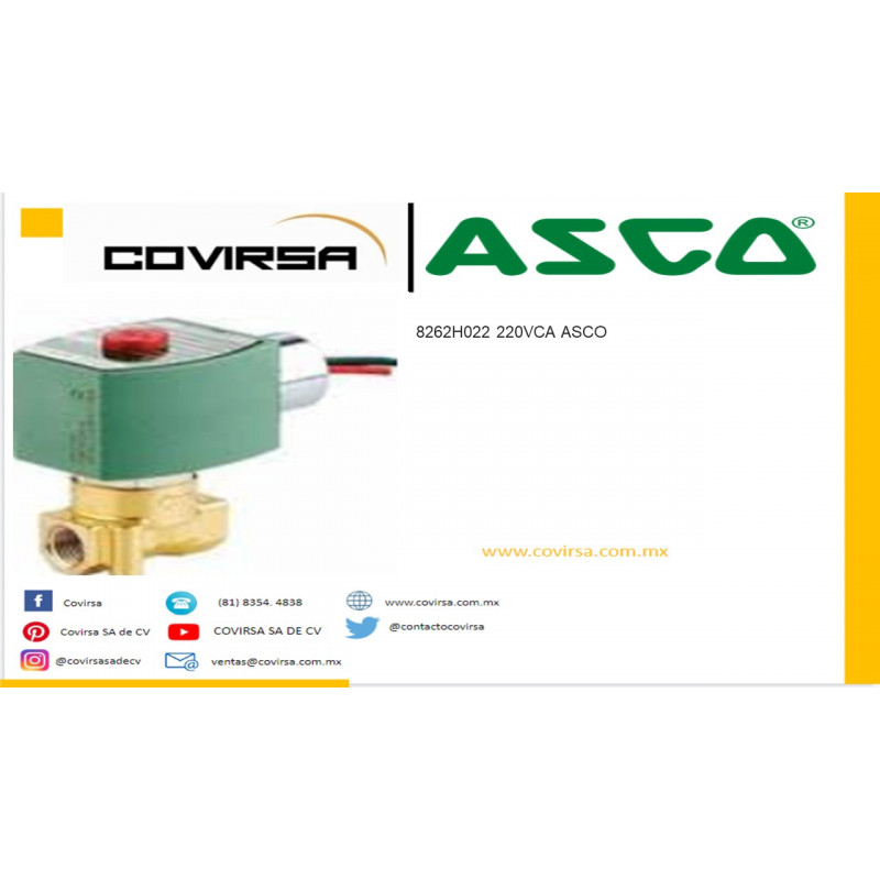 8262H022 220VCA ASCO